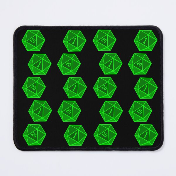 Item preview, D20 - Neon Green Crit Dice designed and sold by StarlitFirefly.
