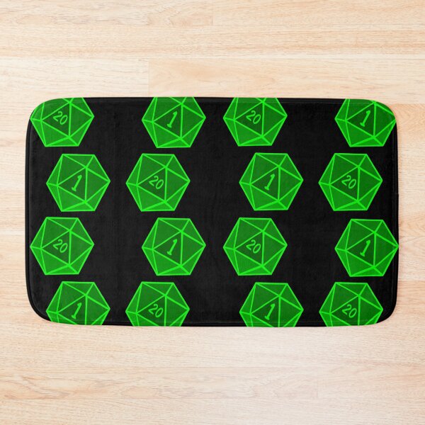 Item preview, D20 - Neon Green Crit Dice designed and sold by StarlitFirefly.