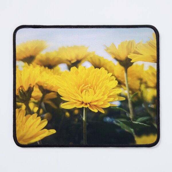 Item preview, yellow chrysanths field designed and sold by psychoshadow.