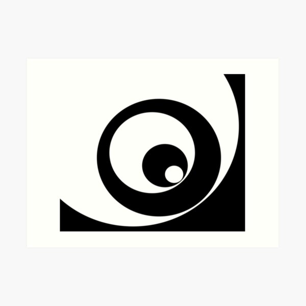 Abstract pattern - black and white. Art Print