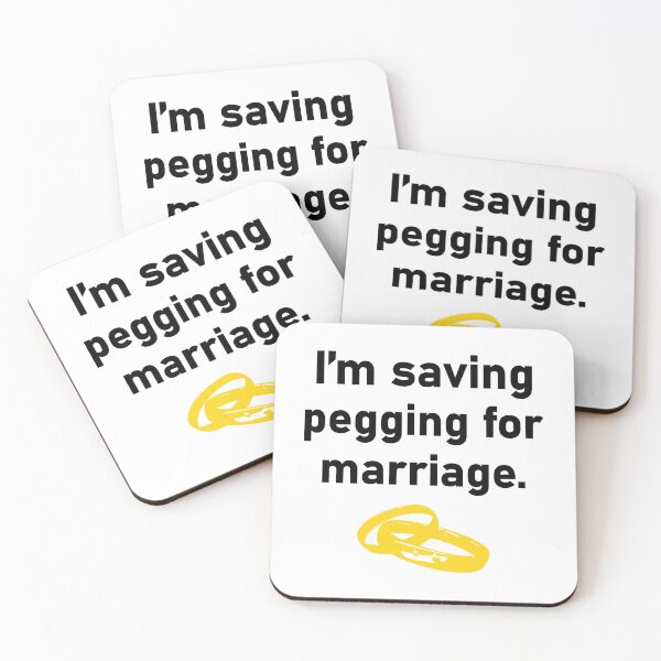Item preview, I_m saving pegging for marriage rings meme designed and sold by shirtsquarter.