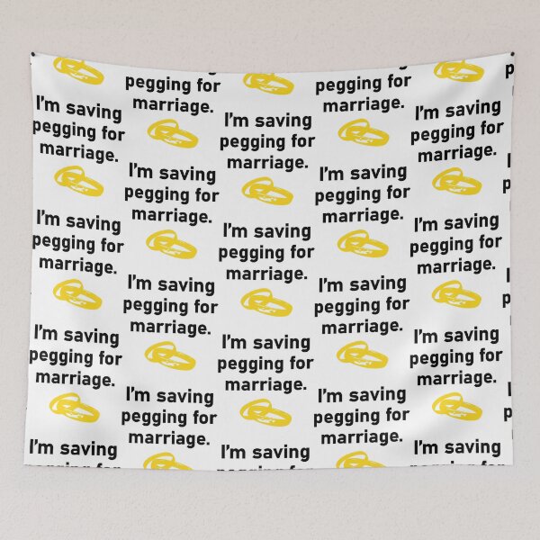 Item preview, I_m saving pegging for marriage rings meme designed and sold by shirtsquarter.
