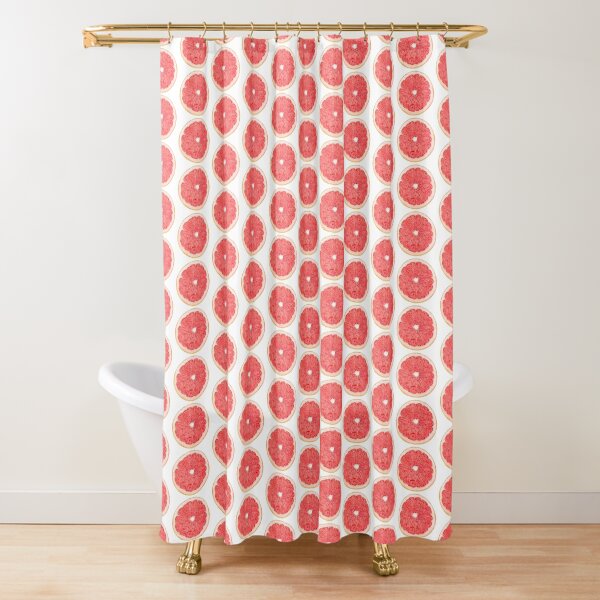 Slice of grapefruit Shower Curtain