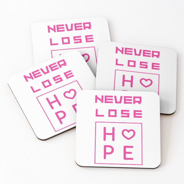 Item preview, Never lose hope Pink motivational Saying  designed and sold by Hohohaxi.