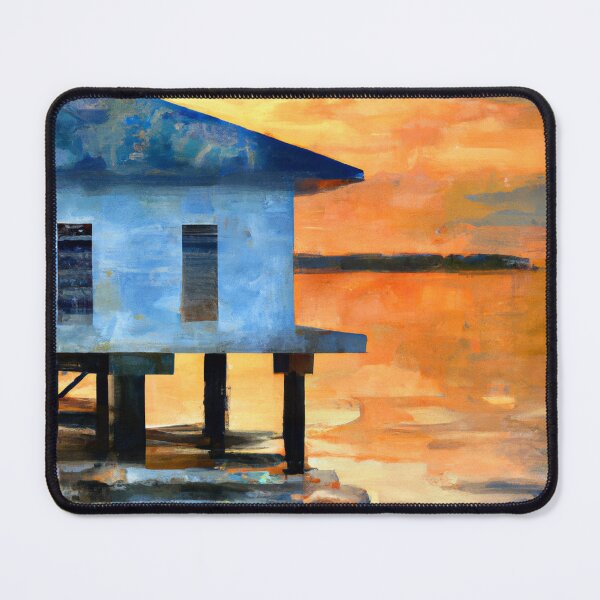 Item preview, Florida Nature Coast Cedar Key Sunset Boathouse designed and sold by Paul David Wilson.