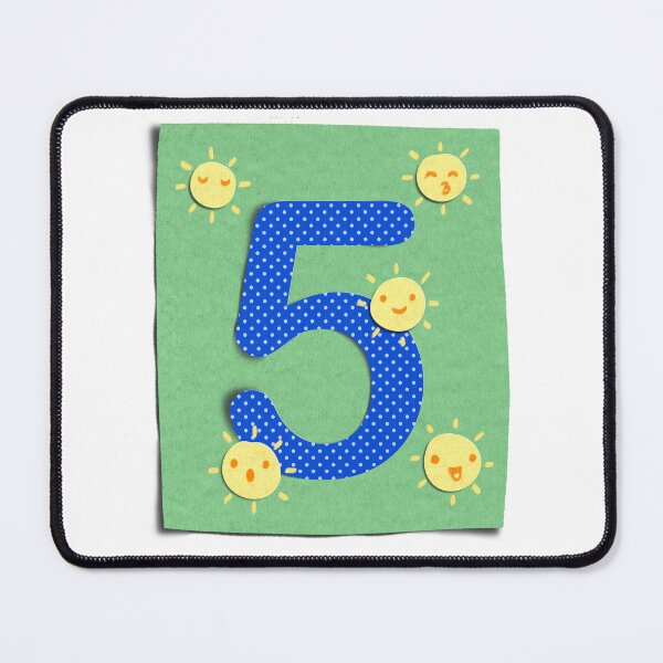 Item preview, Cut Out Paper Number Five 5 designed and sold by Printblisshop.