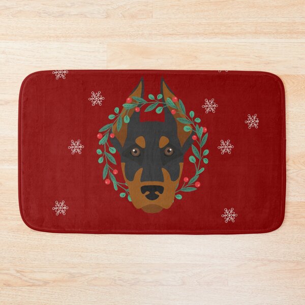Item preview, Dobie wreath - Doberman Christmas Sweater Xmas Doberman Christmas Gift Doberman Ugly Jumper Holiday Gift Doberman designed and sold by ALLURE-minimal.