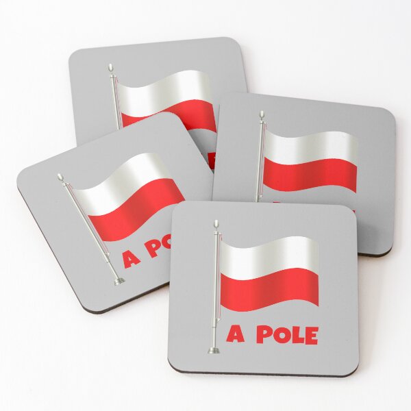 Item preview, “A POLE” Flag Pun (on Grey) designed and sold by PawsitiveMum.