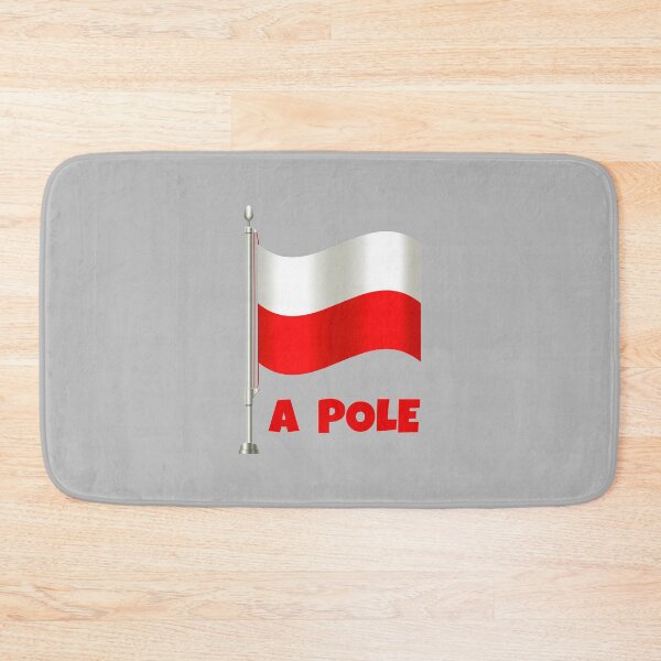 Item preview, “A POLE” Flag Pun (on Grey) designed and sold by PawsitiveMum.