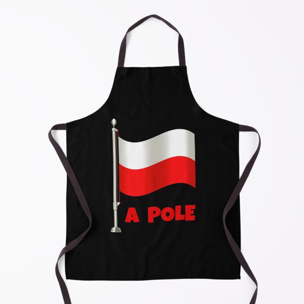Item preview, “A POLE” Flag Pun (on Black) designed and sold by PawsitiveMum.