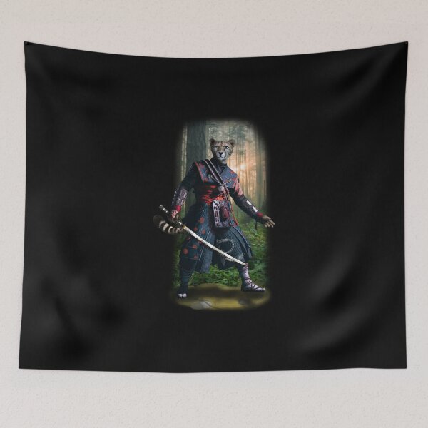 Item preview, Exclusive Hand Drawn Samurai Cheetah | Samurai Collection Item-18 (Cheetah) | by Rendigart Studio designed and sold by rendigart.