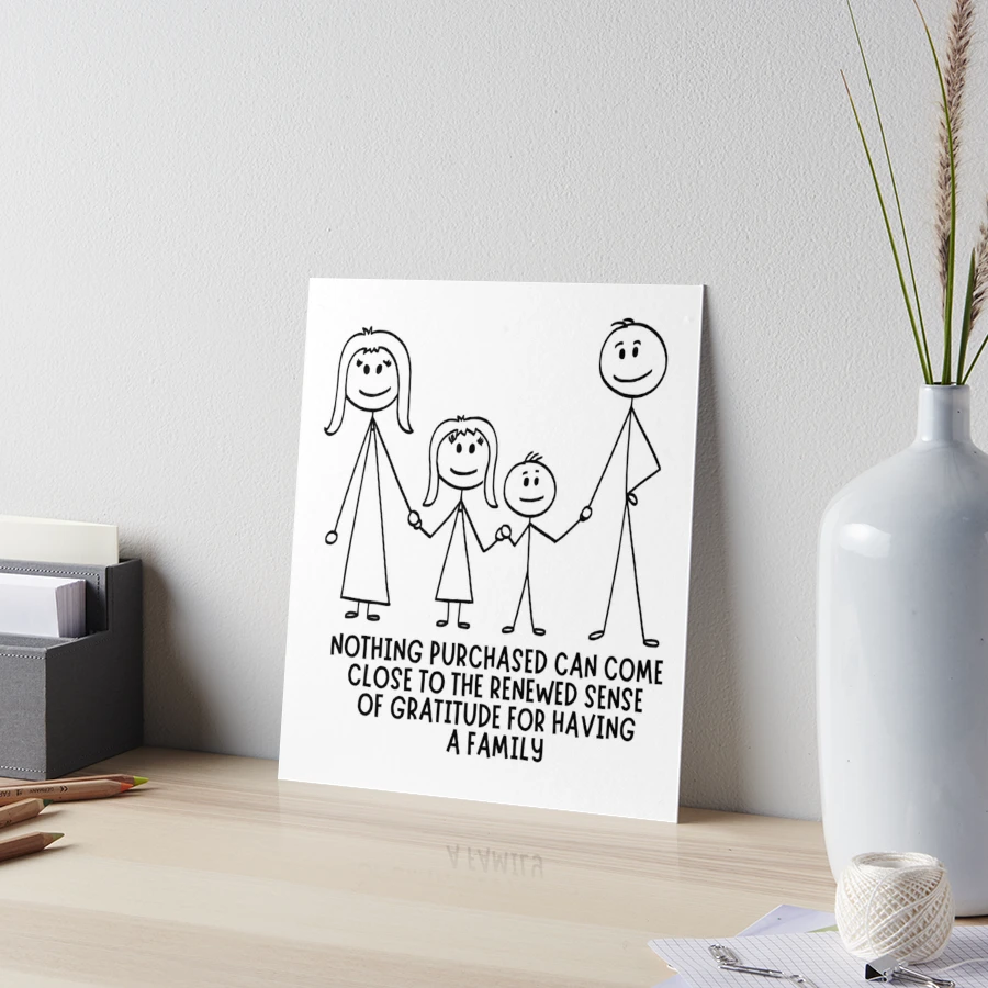 stick figure family - Stickman family Fitted - family quotes sticker -  stickman family fitted,  Sticker for Sale by MyStickFigure