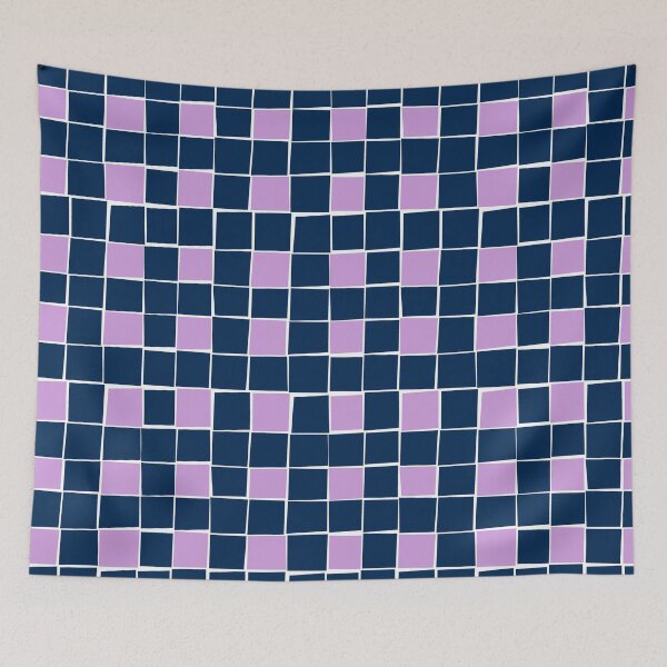 Item preview, Navy and purple mosaics designed and sold by CatsHappy.