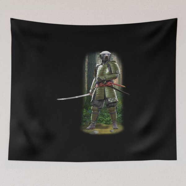 Item preview, Exclusive Hand Drawn Samurai Honey Badger | Samurai Collection Item-21 (Honey Badger) | by Rendigart Studio designed and sold by rendigart.