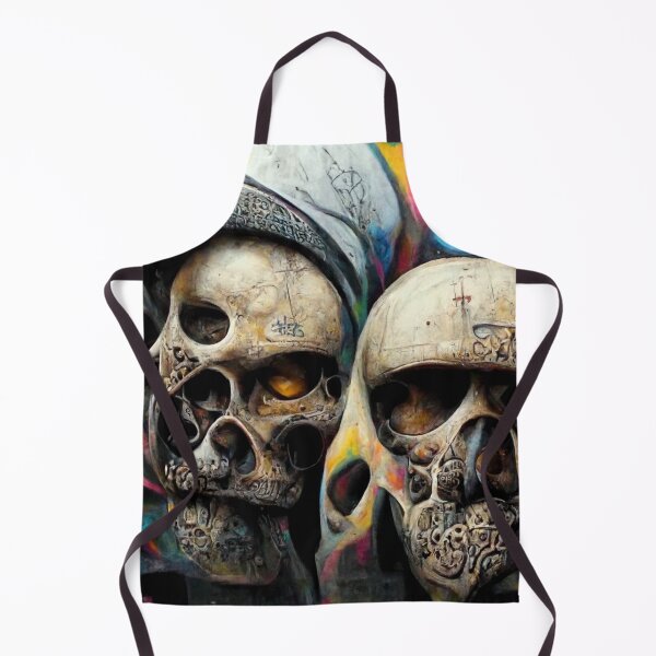 Item preview, Colored skulls, graffiti, detailed, designed and sold by AmazinfArt.