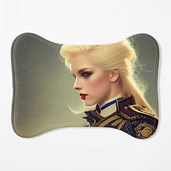 Stunning blonde steampunk Officer in Military Uniform | Poster