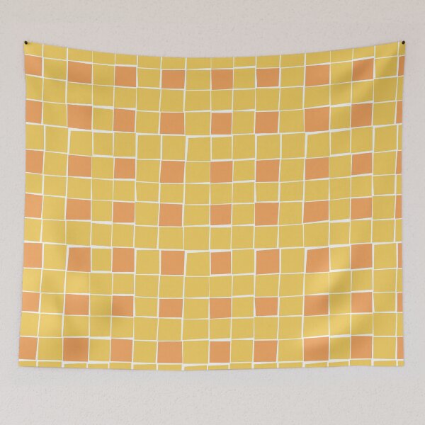 Item preview, Yellow and orange mosaic pattern designed and sold by CatsHappy.