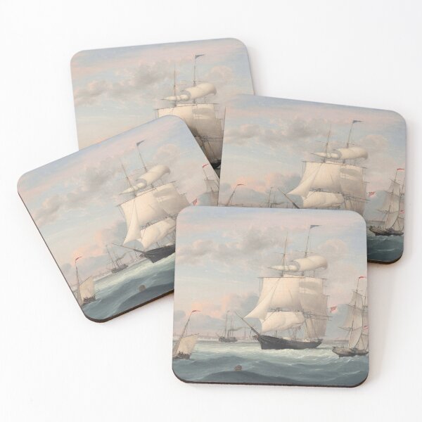 Item preview, New York Harbor | Fitz Henry Lane | 1852 Marine Art designed and sold by CJET.