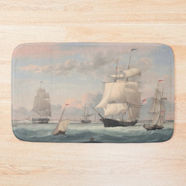 Item preview, New York Harbor | Fitz Henry Lane | 1852 Marine Art designed and sold by CJET.