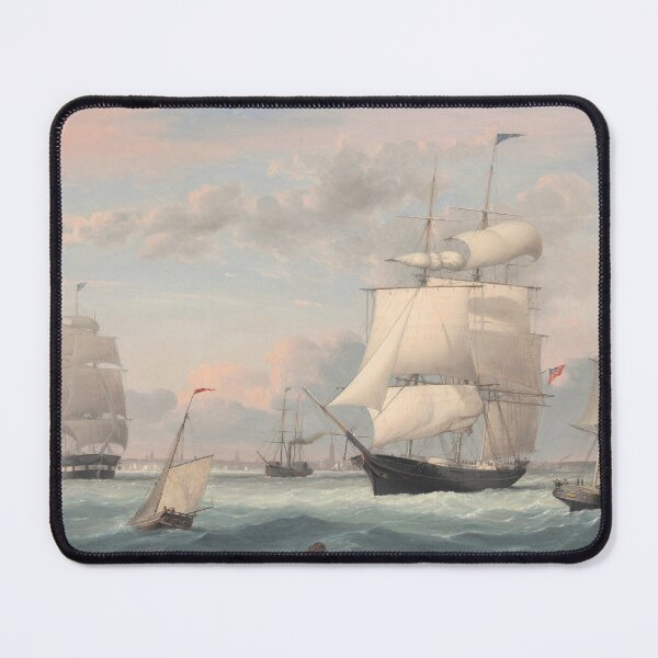 Item preview, New York Harbor | Fitz Henry Lane | 1852 Marine Art designed and sold by CJET.