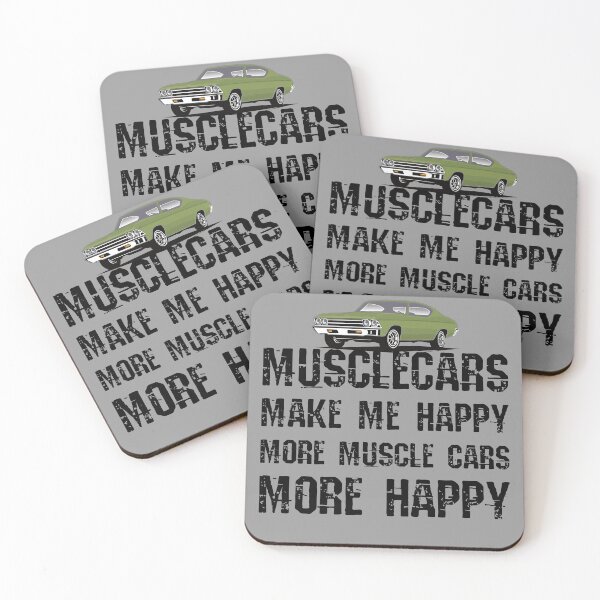 Item preview, Funny Muscle Cars Make Me Happy High Performance Muscle Car designed and sold by CharJens.