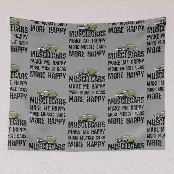 Item preview, Funny Muscle Cars Make Me Happy High Performance Muscle Car designed and sold by CharJens.