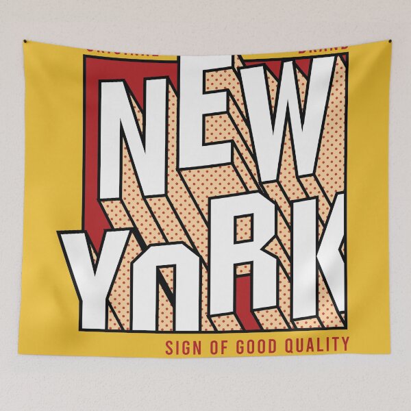 Item preview, New York Typography original brand clothing quality Poster retro graphic t shirt print design vector designed and sold by srissdesigns.