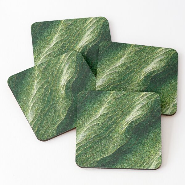 Item preview, Luxurious Green Leaf Textured Pattern  designed and sold by AnuGoldPrints.