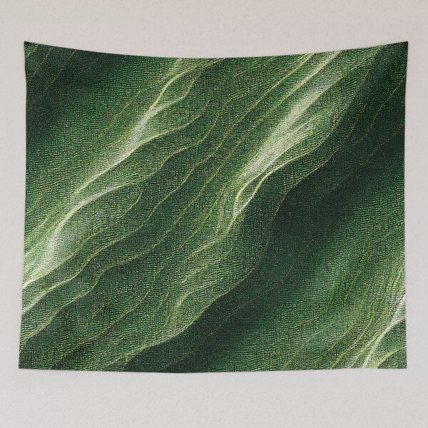Item preview, Luxurious Green Leaf Textured Pattern  designed and sold by AnuGoldPrints.