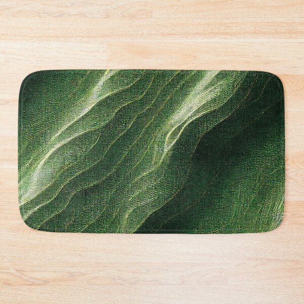Item preview, Luxurious Green Leaf Textured Pattern  designed and sold by AnuGoldPrints.