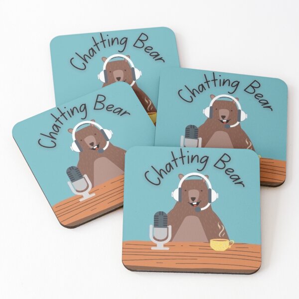 Item preview, The Chatting Bear Podcast Logo designed and sold by Arty-Ness.