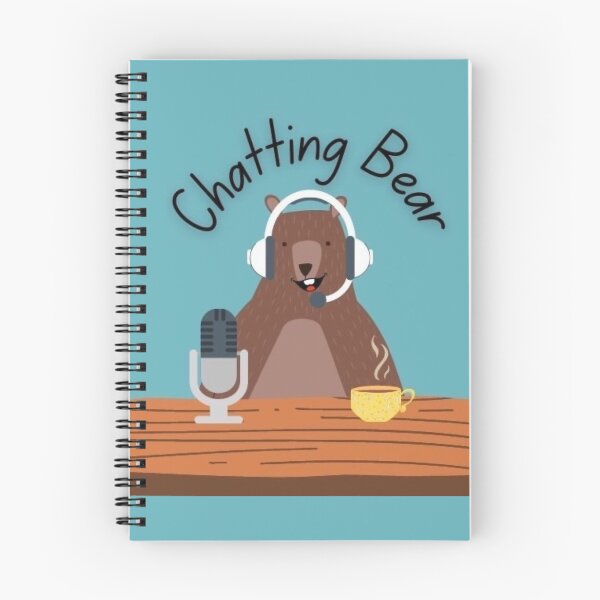 Item preview, The Chatting Bear Podcast Logo designed and sold by Arty-Ness.
