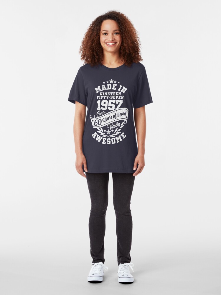 Alternative Ansicht von Made in 1957 - über 60 Jahre absolut fantastisch Slim Fit T-Shirt