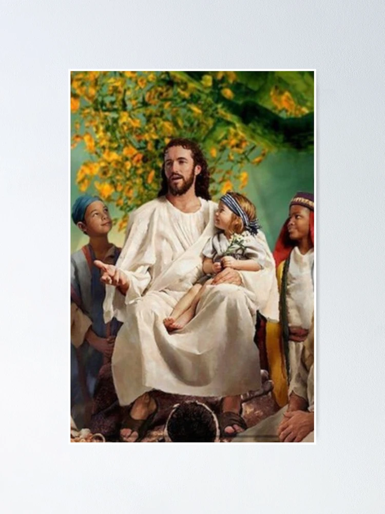 Vintage Jesus Loves The Little Children Framed Print hotsell By Venetia Epler