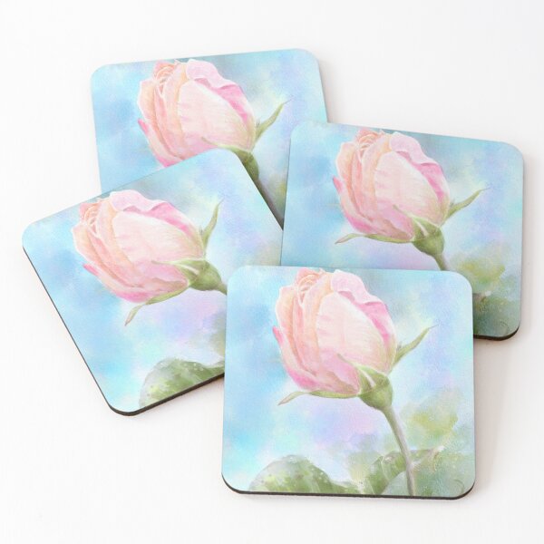 Item preview, About to Bloom - Watercolor Rosebud Painting designed and sold by VarnaChitra.