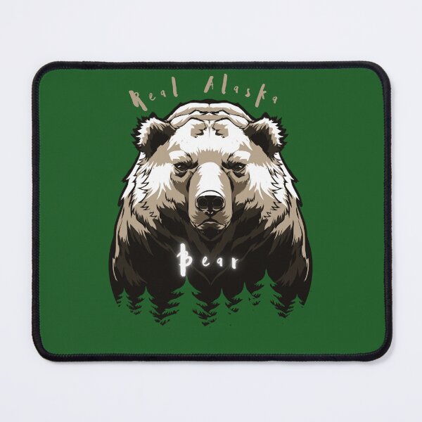 Item preview, Real Alaska Bear, Vintage Alaska Forest Bear, Bear and trees funny gift designed and sold by CrazyThings529.