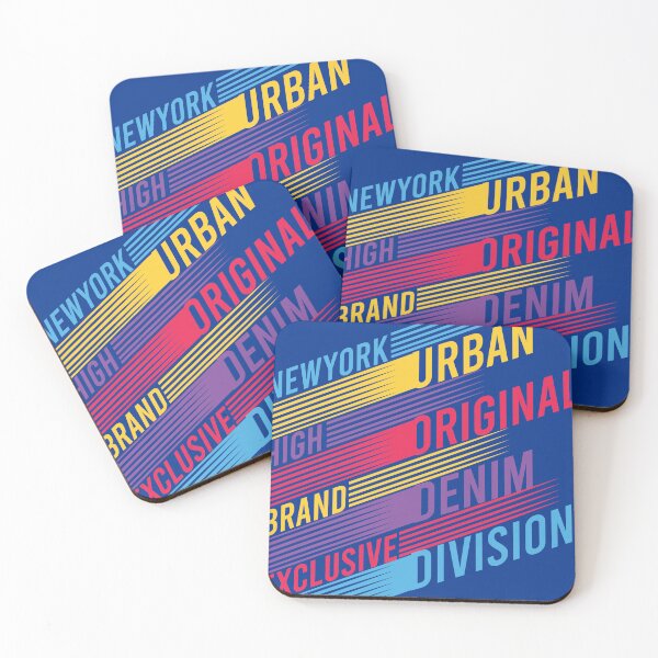 Item preview, Typography New York Urban Original denim brand division colourful Poster graphic t shirt print design vector designed and sold by srissdesigns.