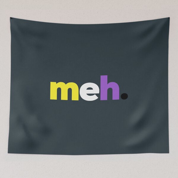 Item preview, meh. LGBTQ Nonbinary Pride designed and sold by Subtle Pride Shop.