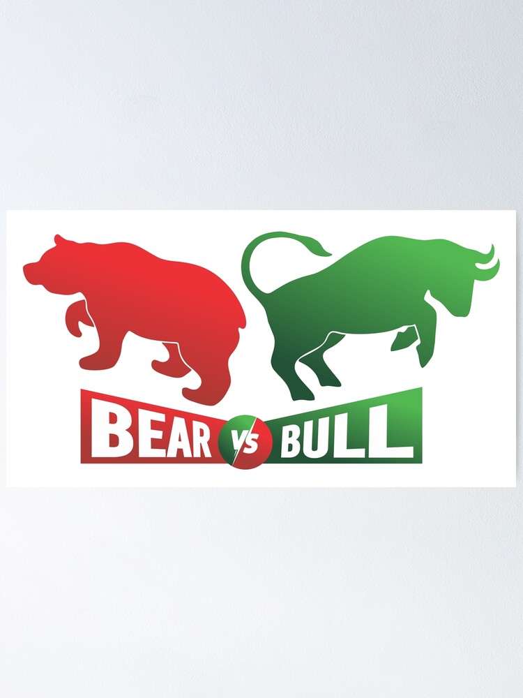 Vector of bull and bear symbols. | Stock market trends, Marketing trends,  Icon design