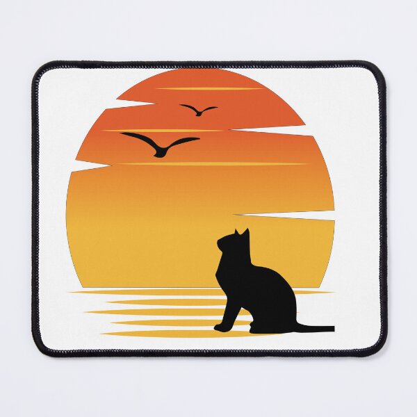 Item preview, cat watching sunset designed and sold by idealfoud.