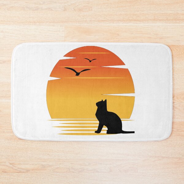 Item preview, cat watching sunset designed and sold by idealfoud.