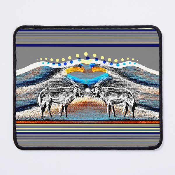 Item preview, Desert Resilience Dune Antelope Orange Blue Grey designed and sold by SpiritGifts.