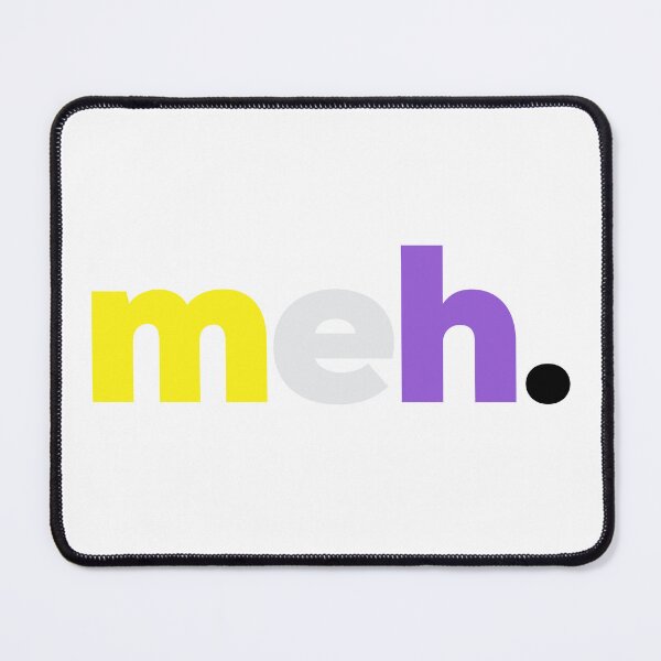 Item preview, meh. LGBTQ Nonbinary Pride designed and sold by Subtle Pride Shop.