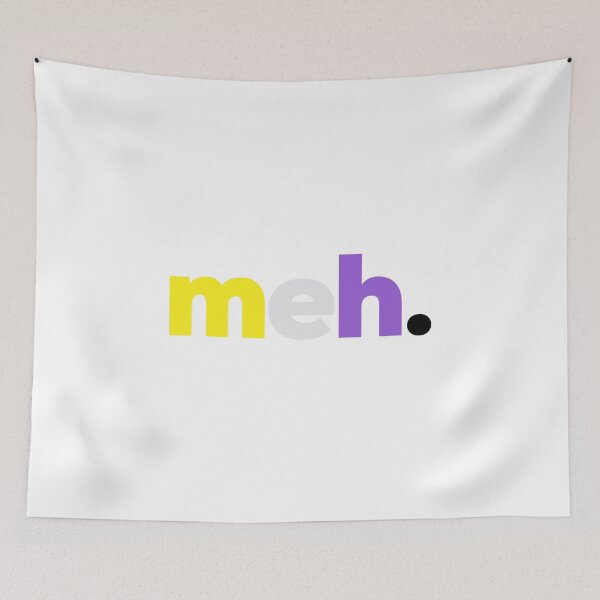 Item preview, meh. LGBTQ Nonbinary Pride designed and sold by Subtle Pride Shop.