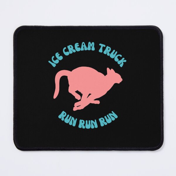 Vista previa del artículo con la obra «Gato corriendo hacia el helado», diseñado y vendido por Wehavefun.