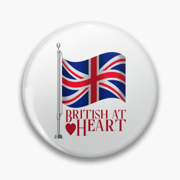 Item preview, “British at Heart” Flag designed and sold by PawsitiveMum.