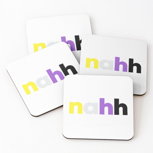 Item preview, nahh enby. Nonbinary Pride designed and sold by Subtle Pride Shop.