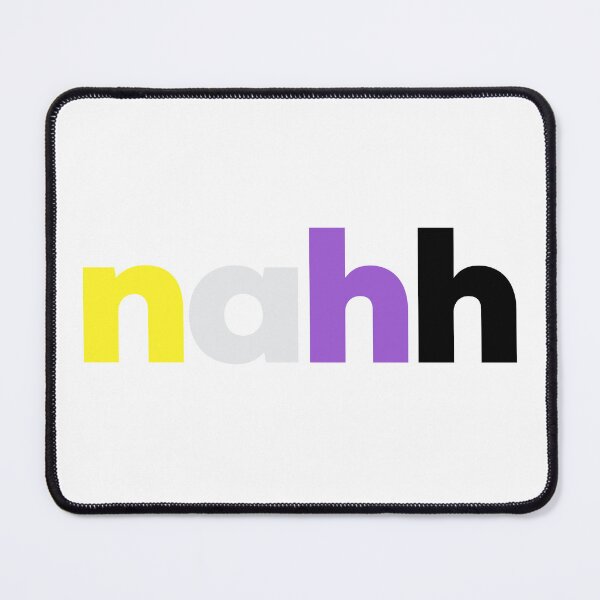Item preview, nahh enby. Nonbinary Pride designed and sold by Subtle Pride Shop.