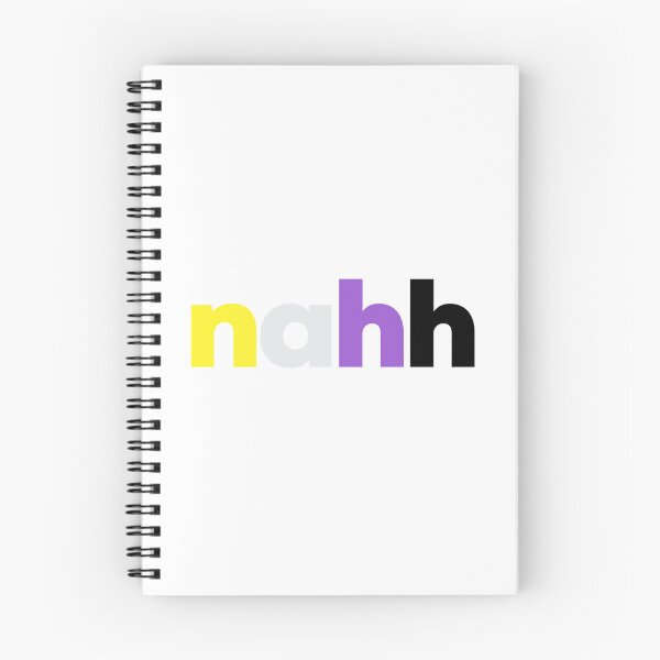 Item preview, nahh enby. Nonbinary Pride designed and sold by Subtle Pride Shop.