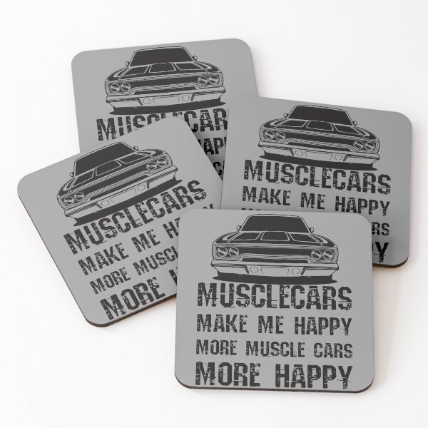Item preview, Funny Muscle Cars Make Me Happy High Performance Muscle Car designed and sold by CharJens.